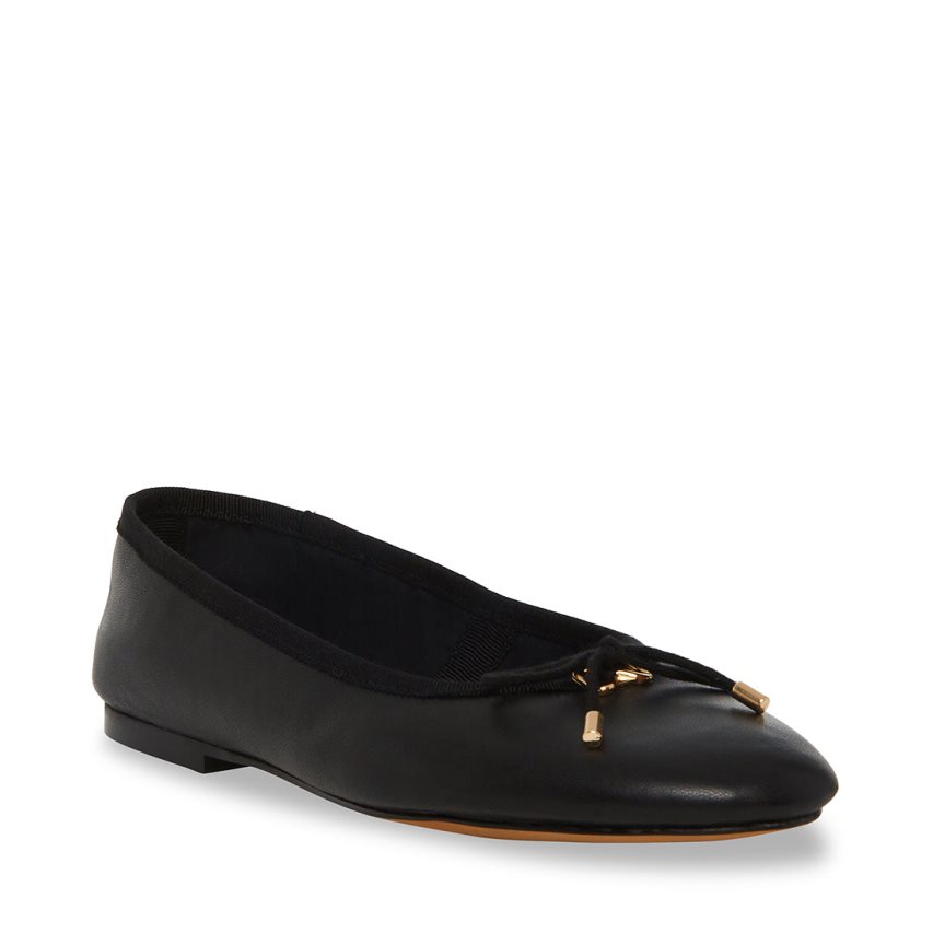 Ballerinas Steve Madden Blossoms Cuero Mujer Negras | ES OM8E93